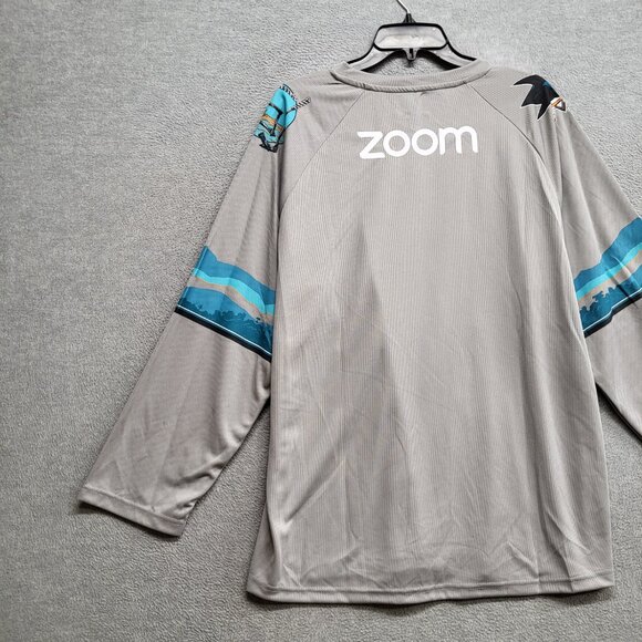 San Jose Sharks Men Jersey Medium Jeff‎ McMillain Open Water Promo Hockey NHL - Picture 7 of 8